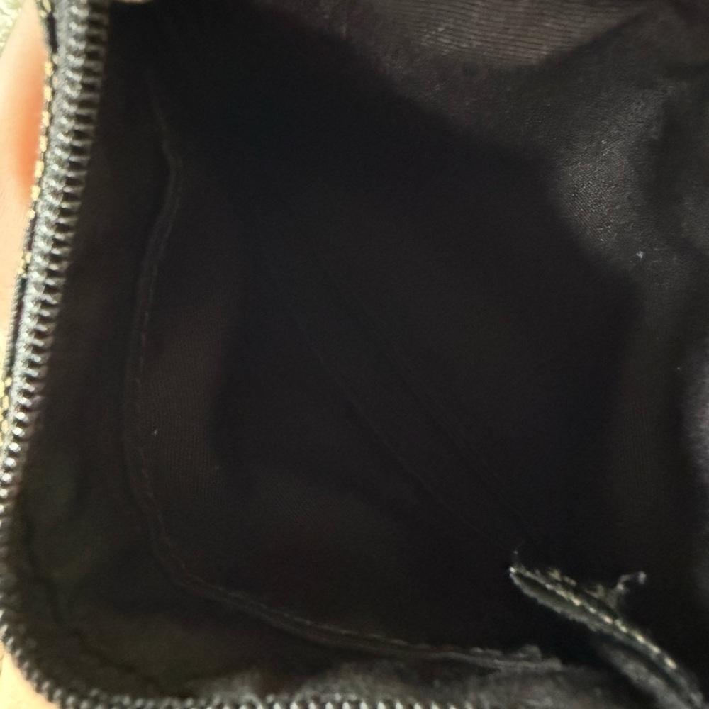 Vintage Coach Signature Monogrammed Wristlet in Black Cs Canvas & Black Leather - Picture 10 of 12